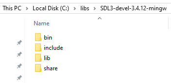 Folder structure