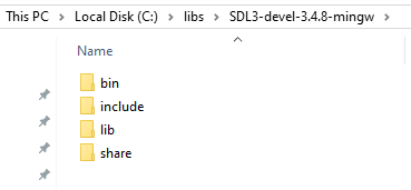 Folder structure