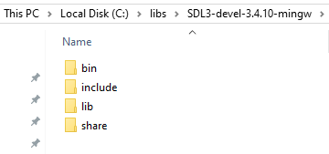 Folder structure Link
