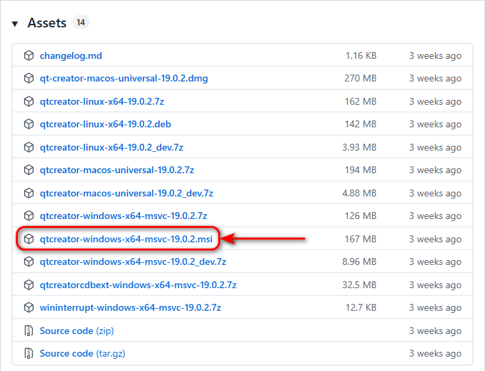 Qt Creator v19.0.2 Release on GitHub